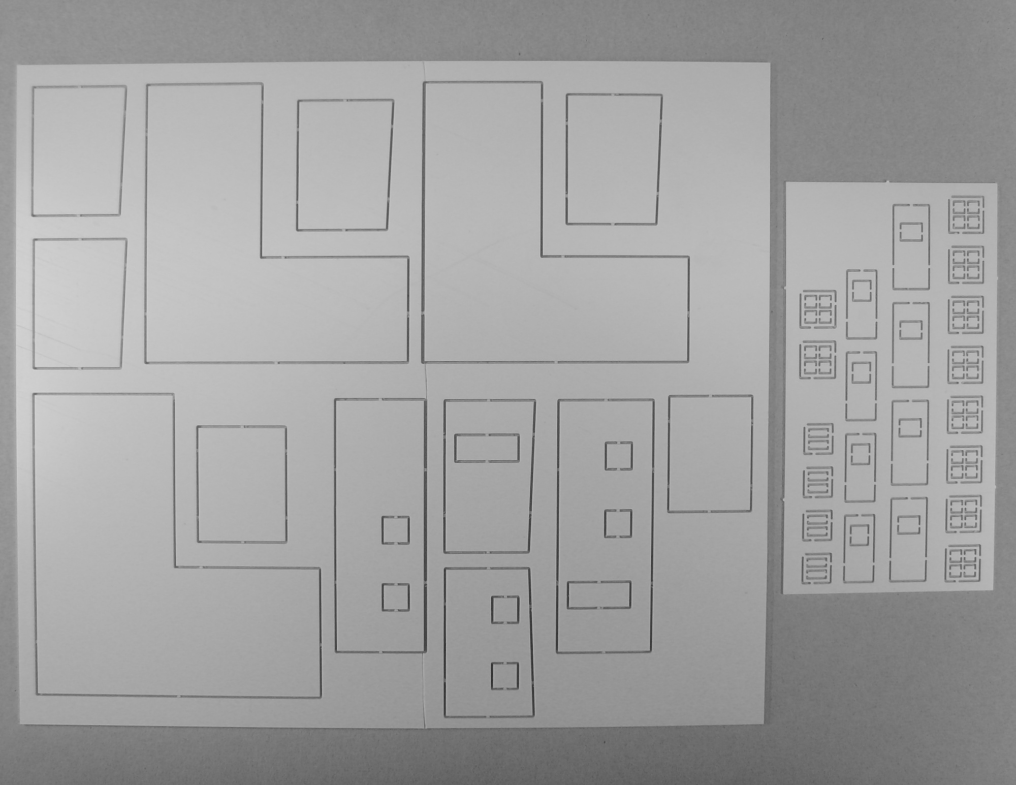 Die gefr�sten Teile