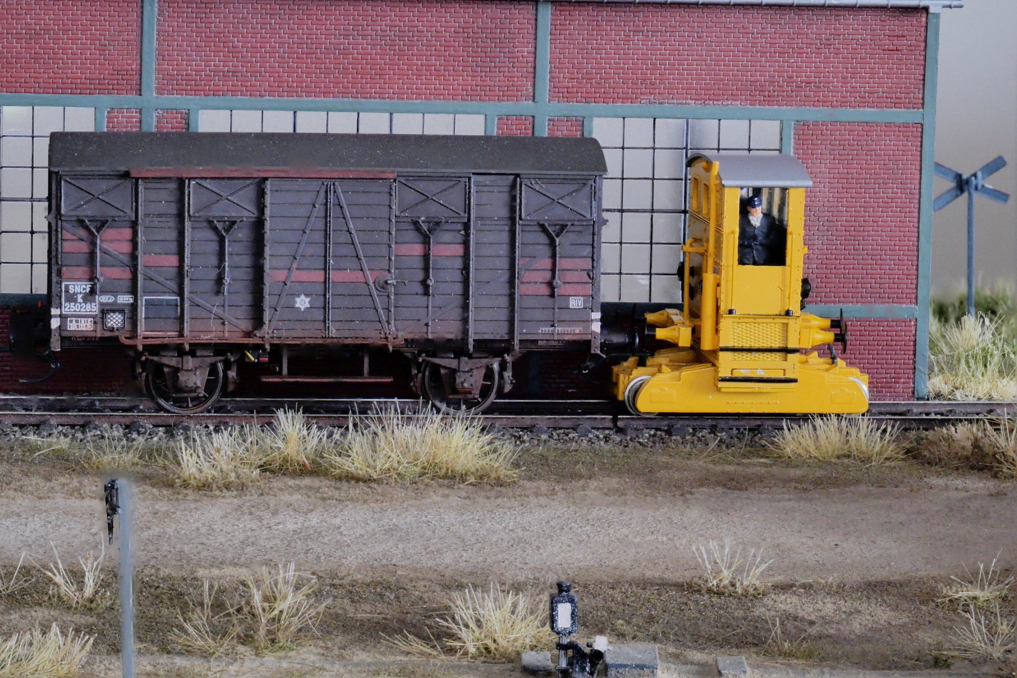 Das fertig umgebaute Modell im Einsatz