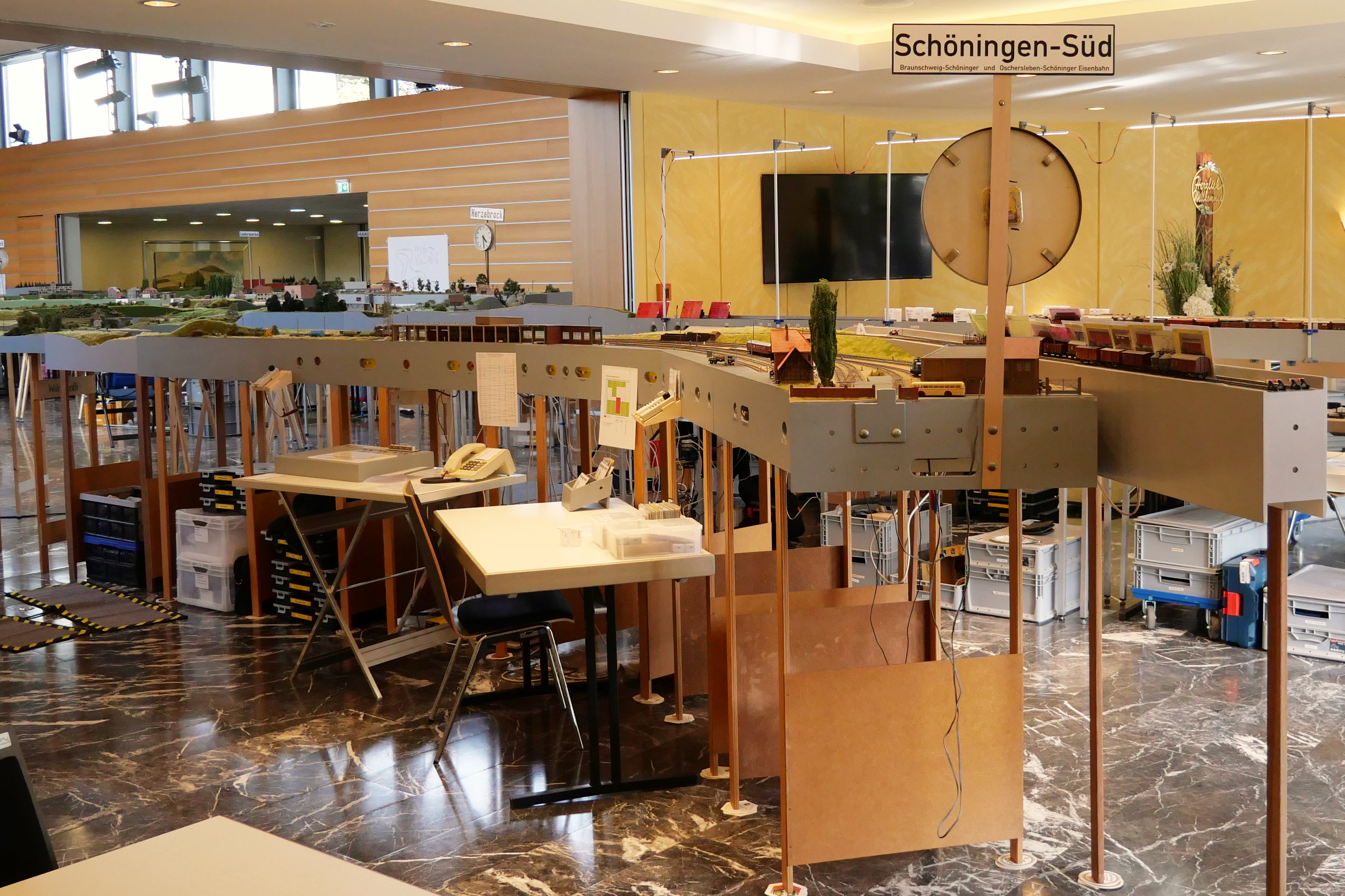 Das FREMOdul Sch�ningen-S�d beim Treffen in Petersberg, 2025