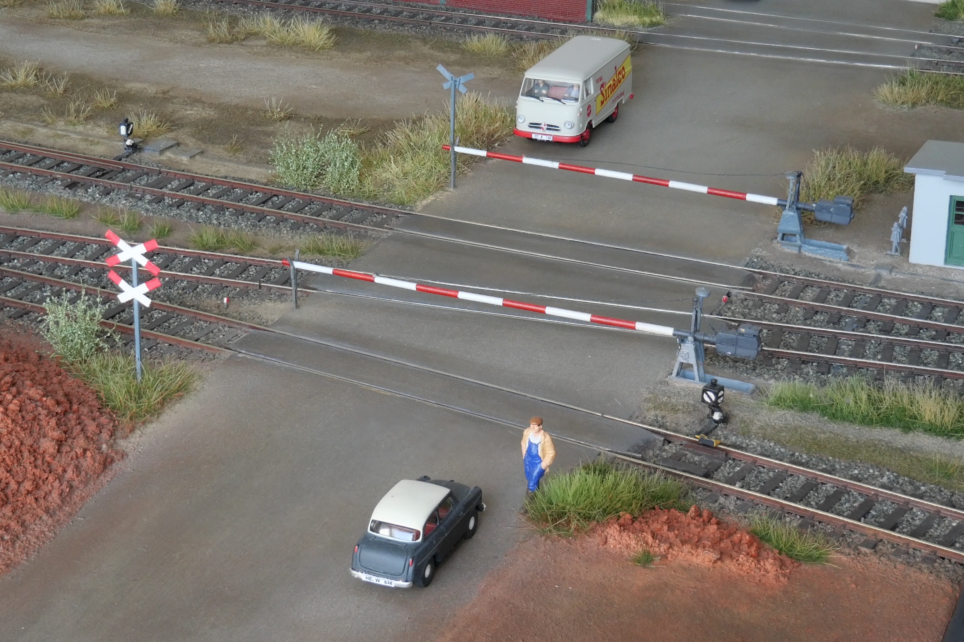 Der fertiggestelle Bahn�bergang