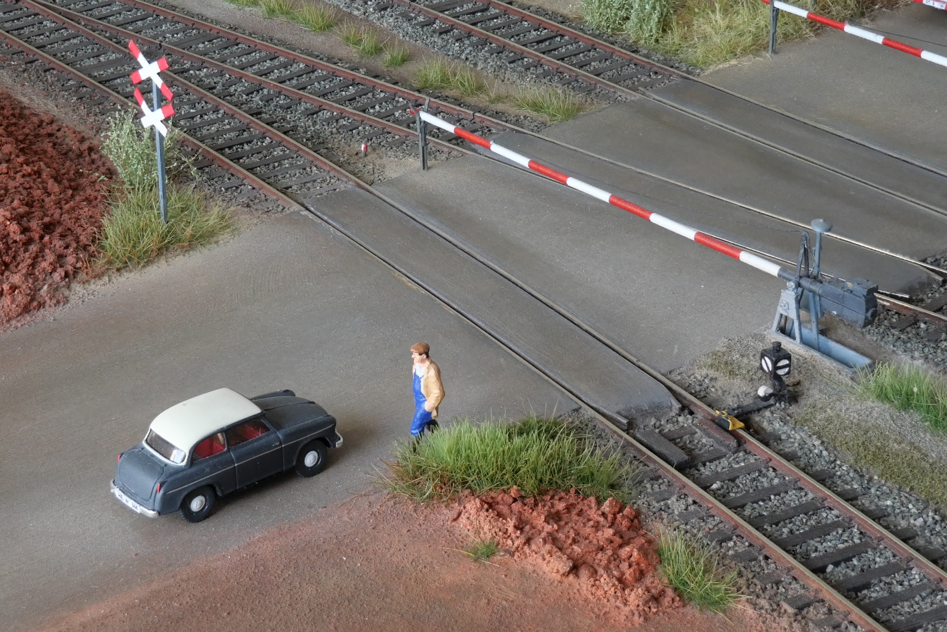 Der fertiggestelle Bahn�bergang