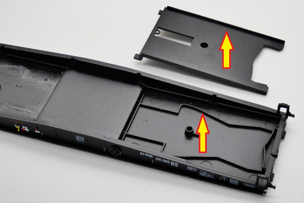 Die markierten Stege m�ssen entfernt werden.