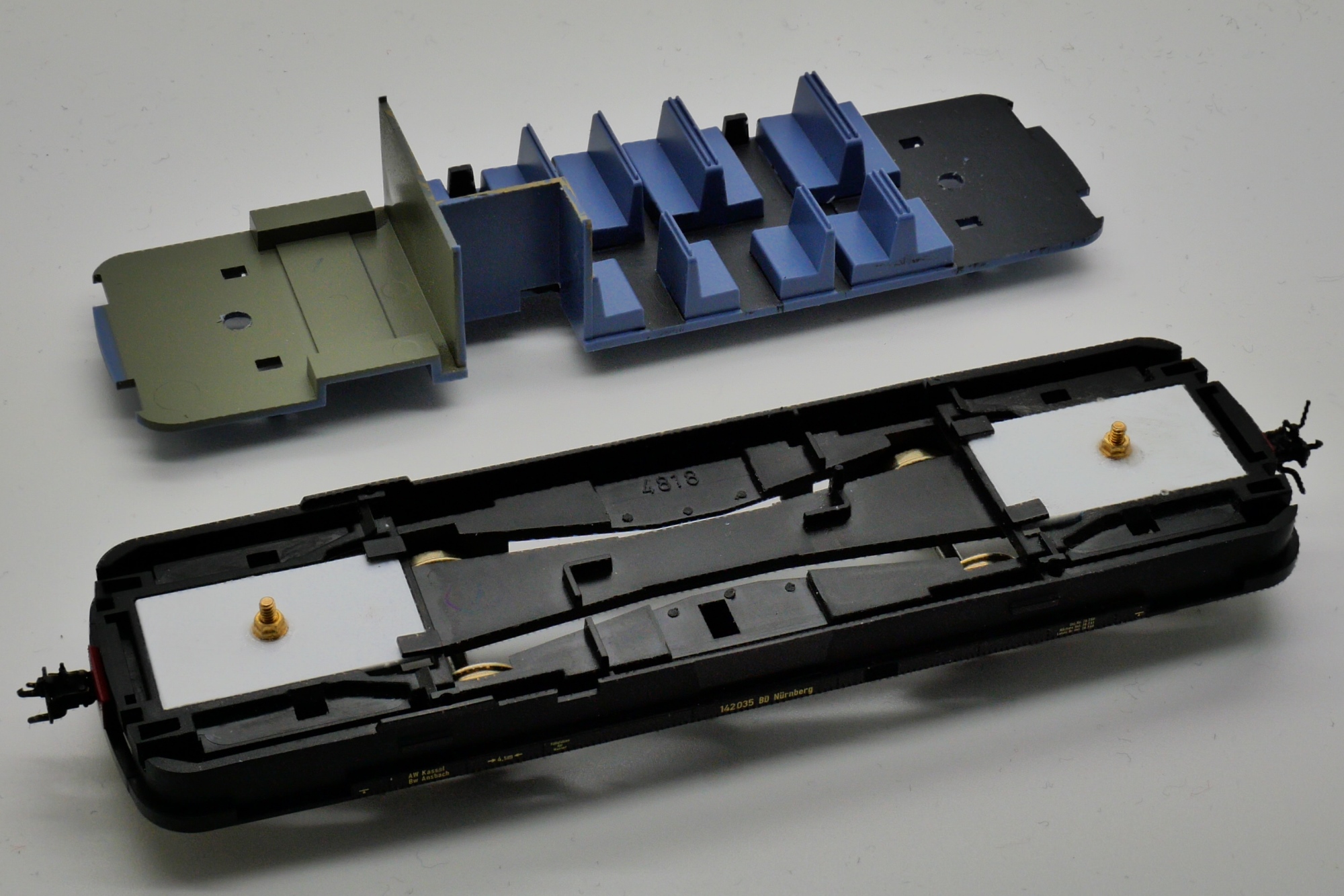 Das vorbereitete Fahrgestell